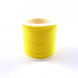 Corde de 1mm jaune pour noeud macrame